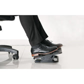Podnóżek ergonomiczny Manhattan z regulacją kąta pochylenia, czarny