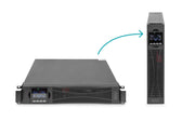 Zasilacz awaryjny UPS DIGITUS Online Rack 19" LCD 3000VA/3000W 6x12V/9Ah 8xC13 1xC19 USB RS232 RJ45