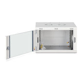 Szafa sieciowa wisząca jednosekcyjna DIGITUS Dynamic 19" 7U, 600x450, drzwi szyba, szary, niezmontowana, 60kg