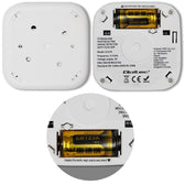 Czujnik dymu Qoltec z baterią | Tuya | Wi-Fi | alarm 85dB | LED