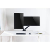 Uchwyt biurkowy 2xLCD/LED Techly 17"-32" 2x(2-9kg) Amortyzator gazowy