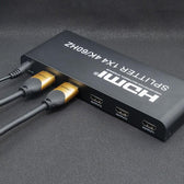 Rozdzielacz aktywny Qoltec Splitter 4 x HDMI 4K x 2K | 6Gb/s | 60Hz