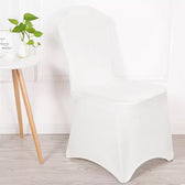 Pokrowiec na krzesło cateringowe GreenBlue GB374 biały 88x50x45cm, Spandex