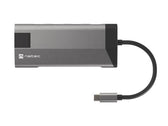 Stacja dokująca HUB USB Natec Fowler Plus Multiport USB-C PD, 3x USB 3.0, HDMI 4K, RJ45, USB-C, SD, Micro SD