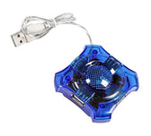 Hub USB 2.0 Esperanza 4 porty "Star" niebieski