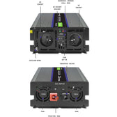 Przetwornica napięcia Qoltec Monolith 3000 MS Wave | 12V na 230V | 1500/3000W | USB
