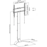 Stojak podłogowy Techly 32"-70" 40kg Slim