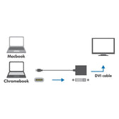 Adapter LogiLink UA0245A USB-C 3.1 - DVI 0,14m