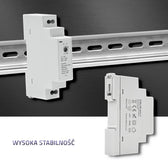 Zasilacz na szynę DIN Qoltec | 15W | 12V | 1.25A | Szary
