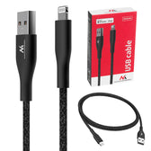Kabel USB-Lightning Maclean MCE845B MFi Apple (Made for iPhone / iPod / iPad), 2.4A, 1m, czarny
