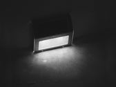 Lampa solarna Maclean MCE119 2LED na ogrodzenie schody Inox