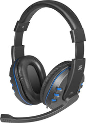 Słuchawki z mikrofonem Defender WARHEAD G-160 Gaming czarno-niebieskie + GRA