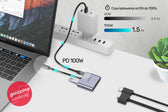 Hub USB-C Unitek D1049A, HDMI 2.0, VGA, USB-A, PD 100W