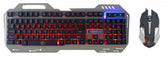 Zestaw przewodowy klawiatura + mysz  Rebeltec INTERCEPTOR 2 Gaming USB szary metal