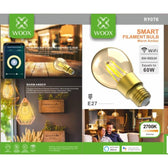 Żarówka Smart Woox LED Wi-Fi Filamentowa Retro 6W E27 2700K