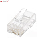 Wtyk modularny TechlyPro RJ45 8P/8C UTP Cat.6/drut 100szt.