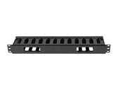 Organizer kabli Lanberg AK-1703-B 19" 1U plastikowy z zaślepką typ A czarny