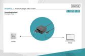 Ładowarka sieciowa DIGITUS zasilacz 1x USB-C PD 3.0 max. 65W zintegrowany kabel 1,2m czarna