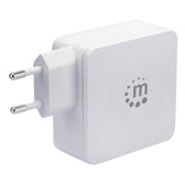 Zasilacz sieciowy Manhattan Power Delivery 230V USB-C, 60W USB-A 5V, biały