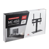 Stojak do TV uniwersalny Maclean  MC-450, na szafkę RTV podstawka max. 40kg max. VESA 400x400 dla TV 32-65"