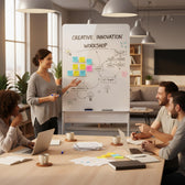 Tablica mobilna suchościeralna Ergo Office ER-305, orientacja pionowa, biała, jednostronna, z półką, wymiary tablicy 1190x790mm