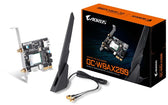 Karta sieciowa Gigabyte GC-WBAX200, WiFi 802.11ax, Bluetooth 5.1, PCIe, Dual Band, 2400Mbps
