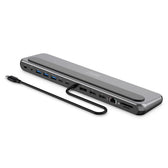 Stacja dokująca DIGITUS USB Typ C 12-portów 2x HDMI 1x DisplayPort 8K/30Hz PD 100W