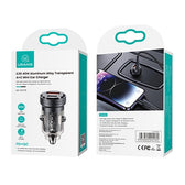 Ładowarka samochodowa Usams C35 45W USB-A + USB-C PD Fast Charge