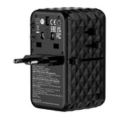 Adapter podróżny Verbatim Charge 'n' Travel GaN III globalny 4xUSB-C PD 3.0 QC 4+ 70W, 1xUSB-A QC 4+ 60W