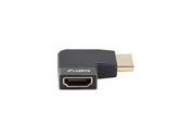 Adapter Lanberg HDMI(F)->HDMI(F) 8K Kątowy Prawo Aluminimum Srebrny