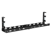Organizer podbiurkowy na kable Maclean MC-103 W, max. obciążenie 5kg, max. 728mm, czarny