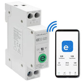 Przekaźnik Qoltec 63A na szynę DIN z licznikiem energii elektyrcznej | eWeLink od Sonoff | Wi-Fi | Dioda LED