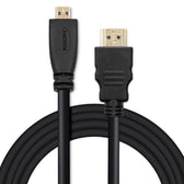 Kabel Qoltec HDMI v1.4 | Micro HDMI | High speed | 4K | 30Hz | GOLD | 3m