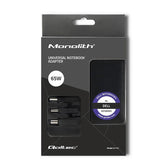 Zasilacz sieciowy Qoltec specjalizowany do Dell 65W | Smart Plug | 3 wtyczki | +kabel zasilający