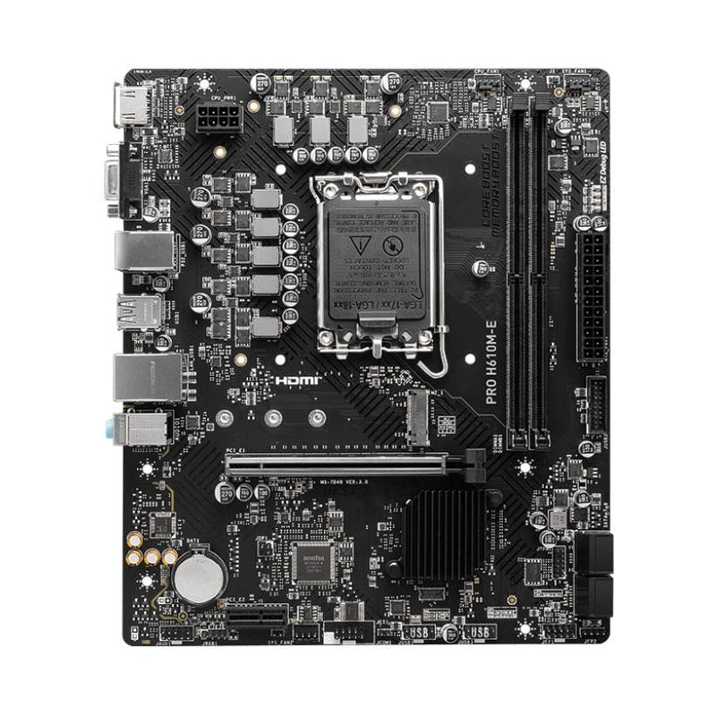Płyta MSI PRO H610M-E /H610/DDR5/SATA3/M.2/USB3.0/PCIe4.0/s.1700/mATX