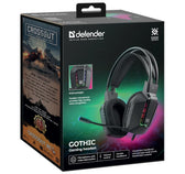 Słuchawki z mikrofonem Defender GOTHIC RGB USB czarne + GRA