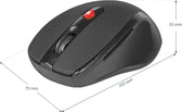 Mysz bezprzewodowa Defender ULTRA MM-315 optyczna 1600dpi 6P czarna