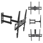 Uchwyt do TV Maclean MC-191 max VESA 400x400, 32-55", do 30kg, czarny, reg. pochyłu +2°~-10° i obrotu +90°~-90°