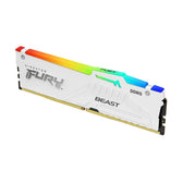 Pamięć DDR5 Kingston FURY Beast RGB 32GB (1x32GB) 6000MHz CL36 1,25V White