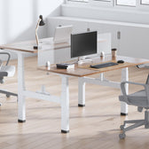 Biurko elektryczne podwójne regulacja wys. Ergo Office ER-404W, max wys 128cm, max 125kg x2, bez blatu, do pracy stojąco siedzącej