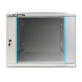 Szafa RACK Qoltec 19" | 9U | 600x600x500 | Szara | Wisząca