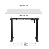 Stelaż elektryczny biurka Mark Adler Xeno 4.1 Black