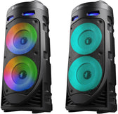 Głośnik Defender CRASHBOOM Bluetooth 16W MP3/FM/SD/USB/AUX/TWS/LED/MIC/LCD KARAOKE czarny + mikrofon + pilot