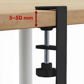Organizer podbiurkowy na kable Maclean MC-103 W, max. obciążenie 5kg, max. 728mm, czarny