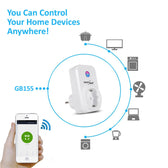 Gniazdko zdalnie sterowane GreenBlue GB155G WiFi Android iOS Alexa Google Home timer max 2000W (typ niemiecki)