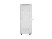 Szafa instalacyjna Rack stojąca 19" 42U 600x800 szara drzwi perforowane LCD Lanberg (flat pack)