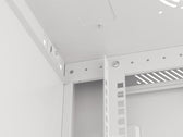 Szafa instalacyjna Rack wisząca 19" 9U 600x450 szara drzwi metalowe Lanberg (flat pack)