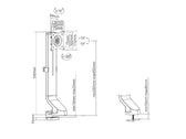 Uchwyt biurkowy do monitora Maclean MC-853 17"-32" 8kg