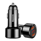 Ładowarka samochodowa Baseus Magic BS-C20A CCMLC20A-01 45W z dwoma gniazdami USB Quick Charge 3.0