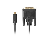 Kabel adapter Lanberg USB-C(M) - DVI-D(24+1) 3m czarny